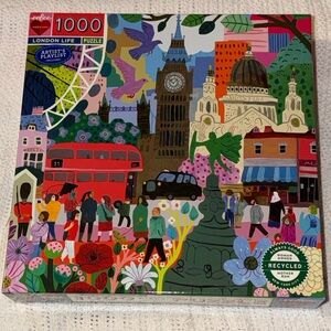 Eeboo London Life 1000 Piece Jigsaw Puzzle NEW Sealed